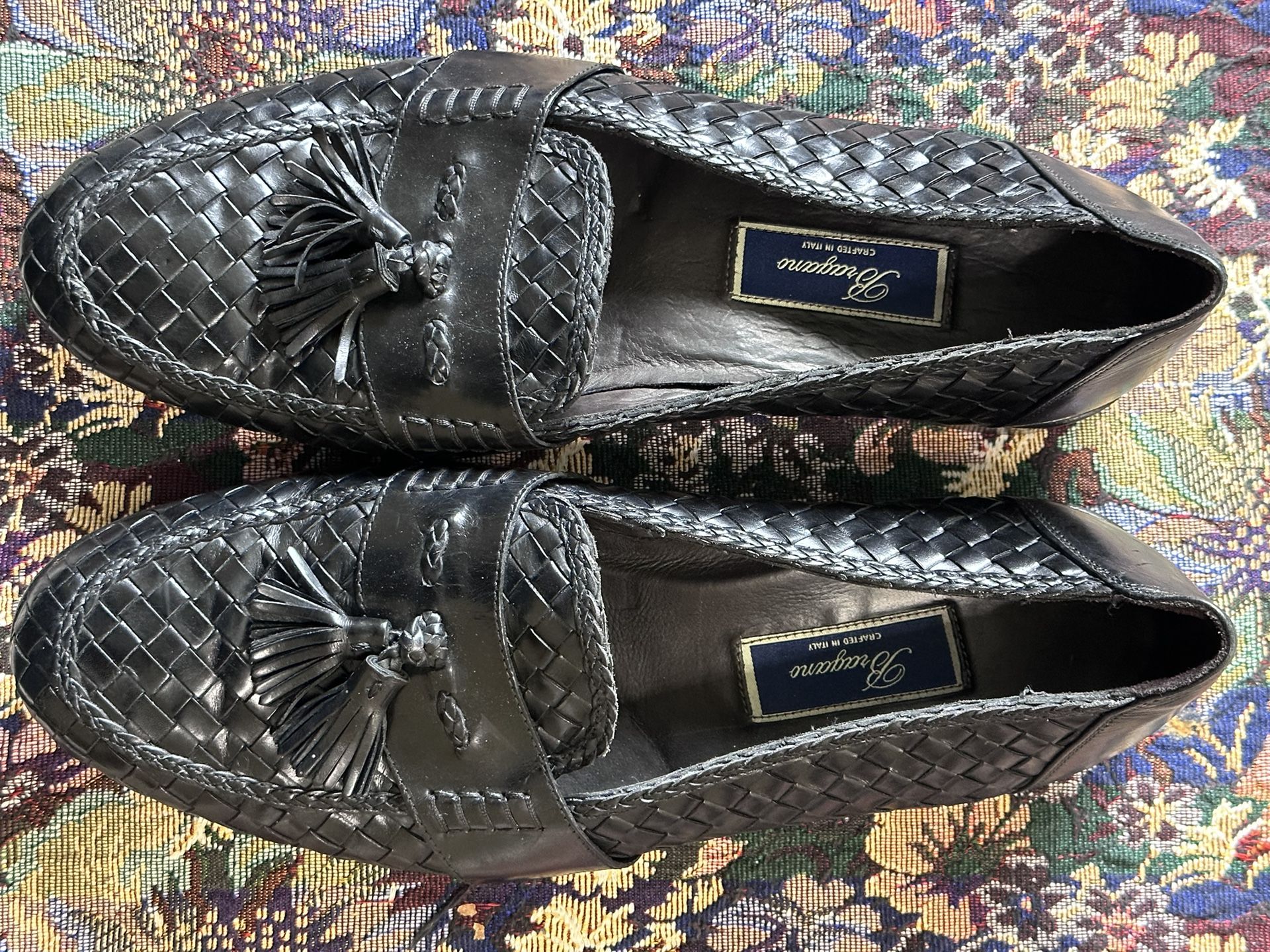 Cole Haan Bragano Tassels Woven Brown Leather Men
