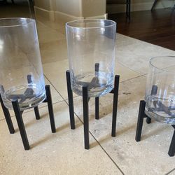 Glass Candle Holders