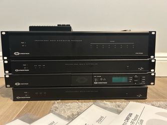 Crestron AV (Audio Video) Equipment Bundle - Amplifier, Processor, Media Controllers