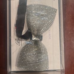 Prom Bling Bow tie And Lapel Pin