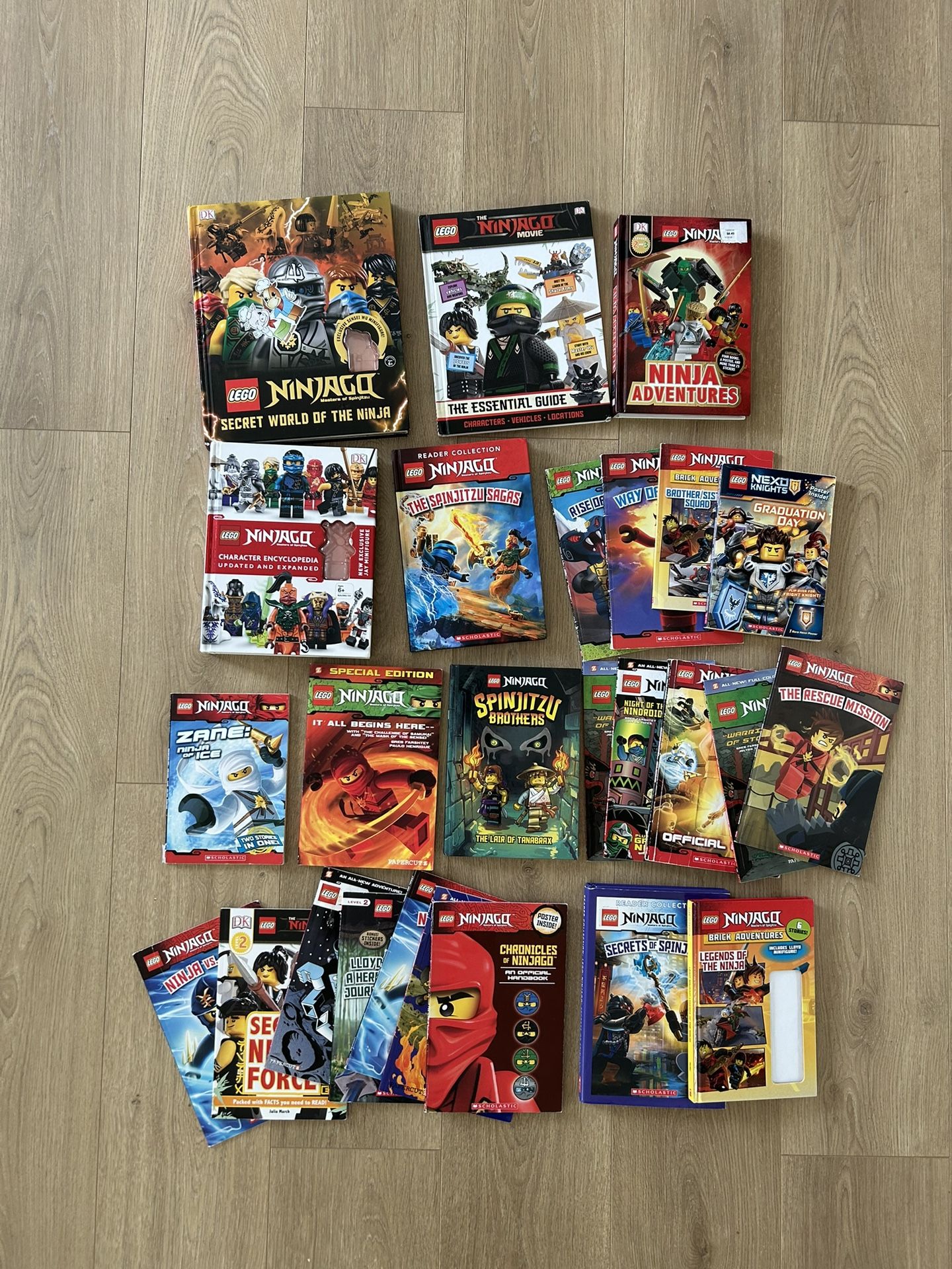 Various Lego Ninjago Books 