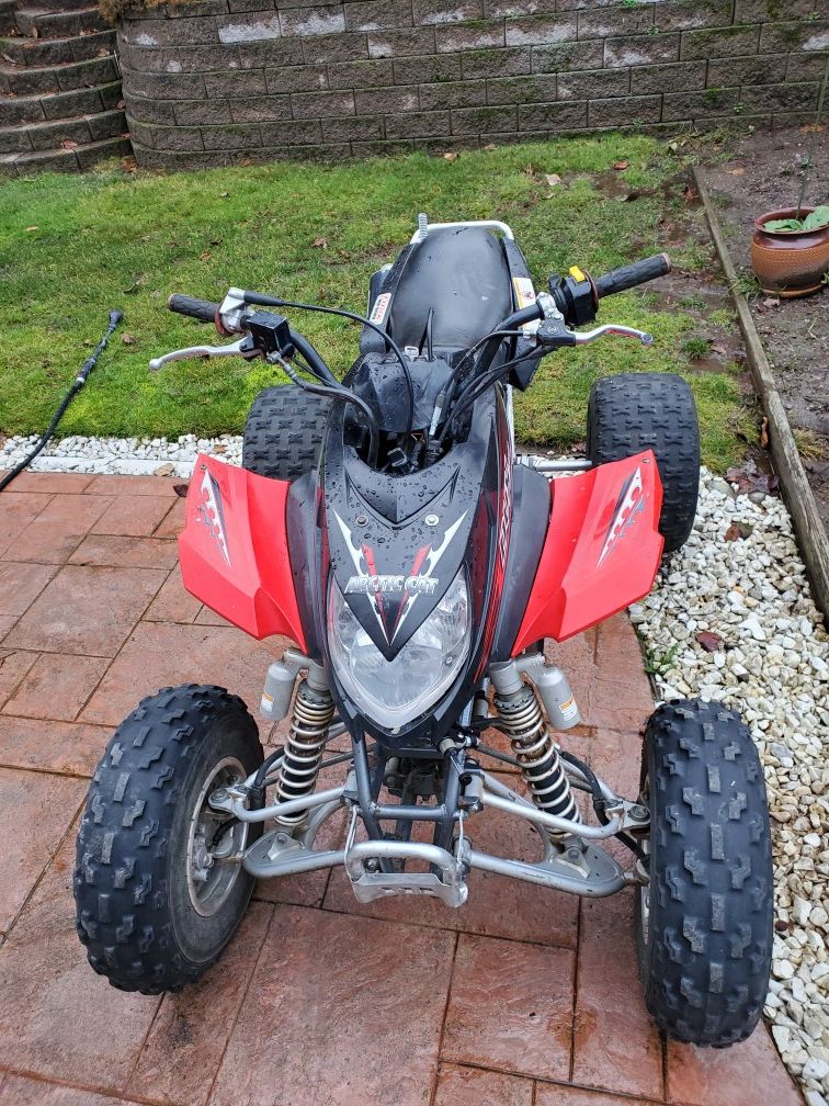 Arctic Cat dvx 400cc quad. HMF exhaust. Tusk off road extended rear