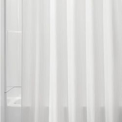mDesign White Shower Curtain 72”x72” – Excellent Condition (No Hooks)