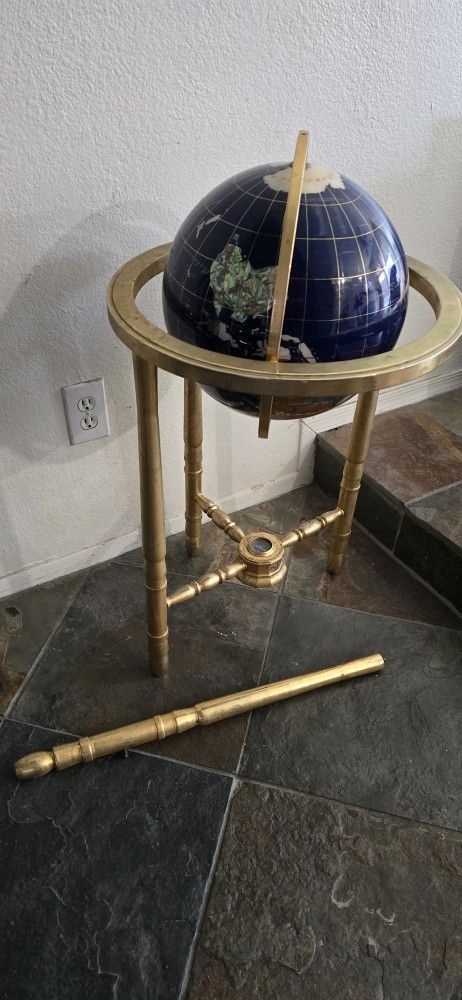 Gemstone Floor Globe