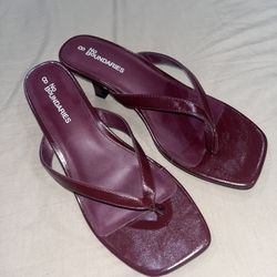 No Boundaries Kitten Heel Maroon 