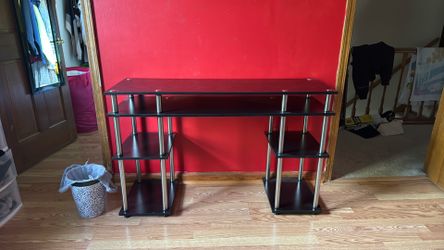Black Wood Finish Desk