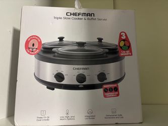 Chefman triple slow cooker