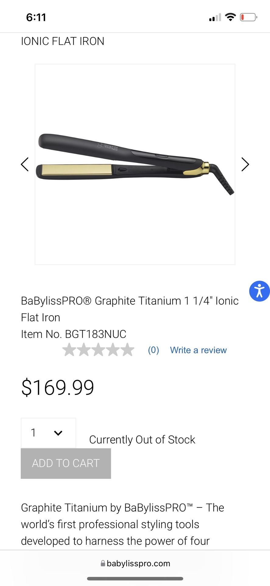 Baby bliss Straightener 