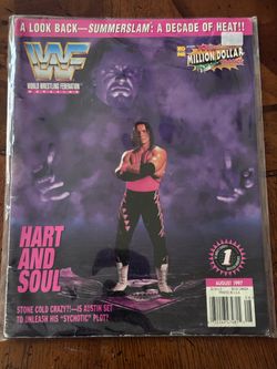 WWF Magazine August 1997 Summerslam Bret Hart Undertaker