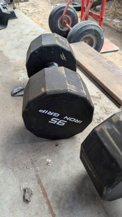 95 pound dumbell