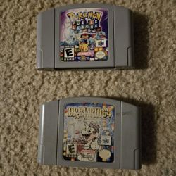 Nintendo 64 Game Bundle Pokémon Puzzle League & Dr. Mario 64