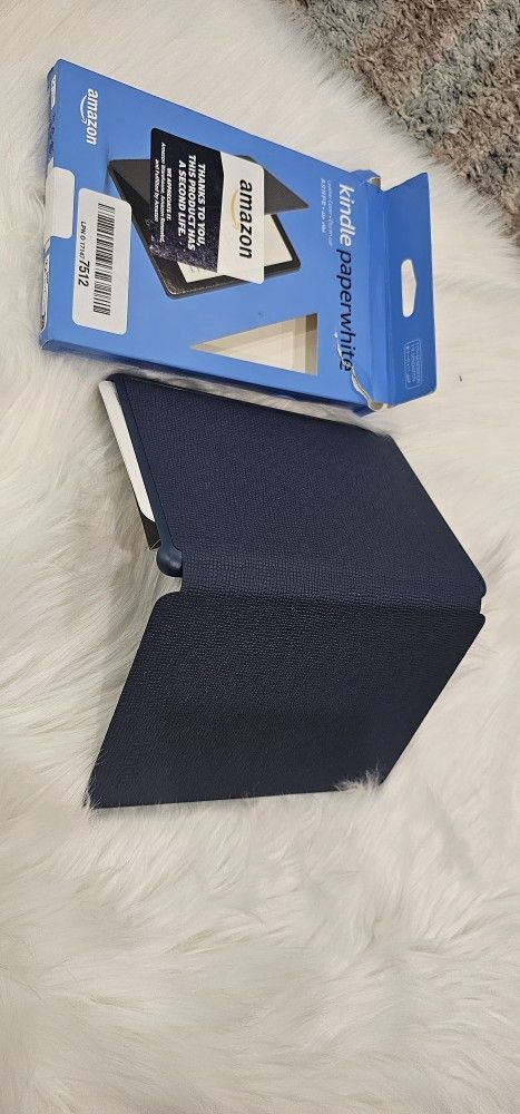 Kindle Paperwhite Leather Cover for 11th Generation, Navy Blue
