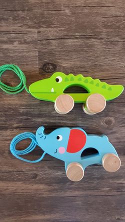 Wooden Animal Pull Along Toys