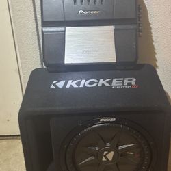 12inch Kicker Speaker Comp R Pioneer Amplifier 760 Watts 