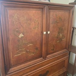 Vintage Asian Armoir Dresser