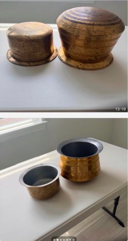 Brass cooking pots
