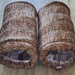 2 FOLDABLE CAT TUNNELS - CAT TOY
