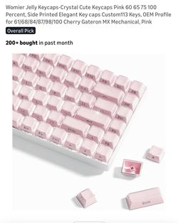 Womier Pink Keycap Set