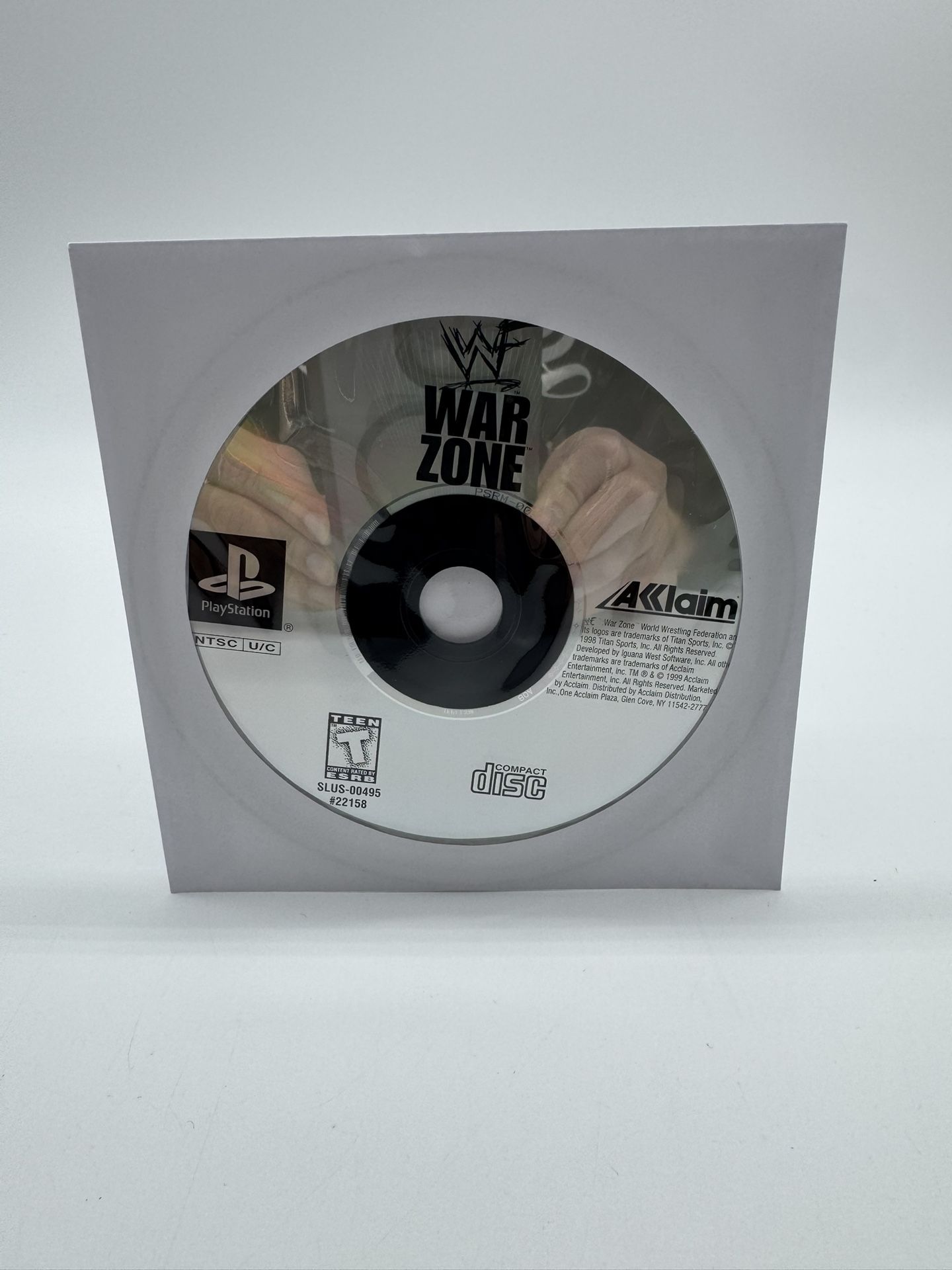 WWF Warzone - (Sony Playstation 1, PS1, 1998) Disc Only Tested