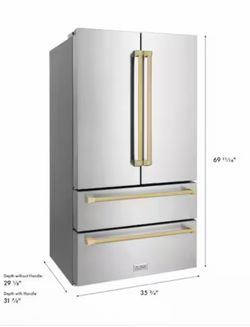 French door refrigerator , new in a box