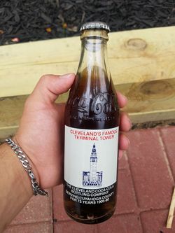 Cleveland vintage coca cola bottle