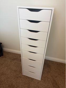 IKEA Alex 9 drawer unit in white