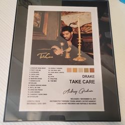 Drake Album Cover Photos Framed 11 inch x 14 inch GLASS 
