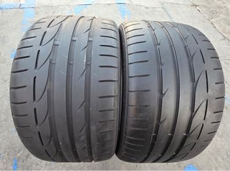 2 USED TIRES BRIDGESTONE 255/35/19