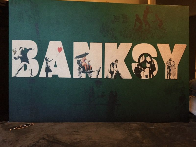 Badass "BANKSY Conglomerate" Canvas!!