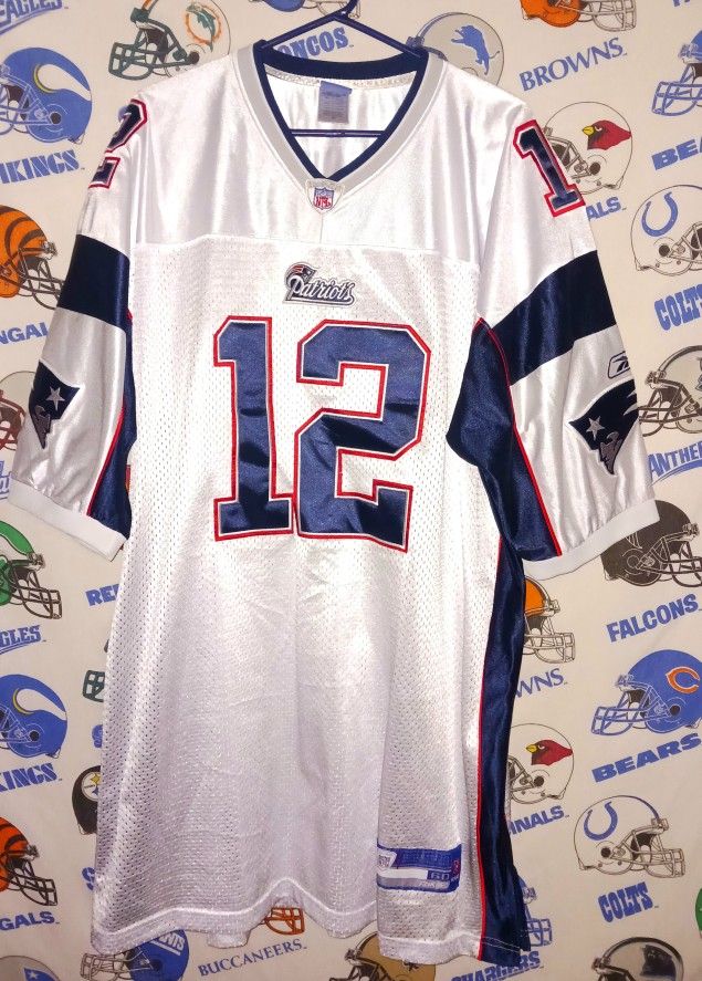 3XL Stitched Reebok Tom Brady New England Patriots NFL Football Jersey 