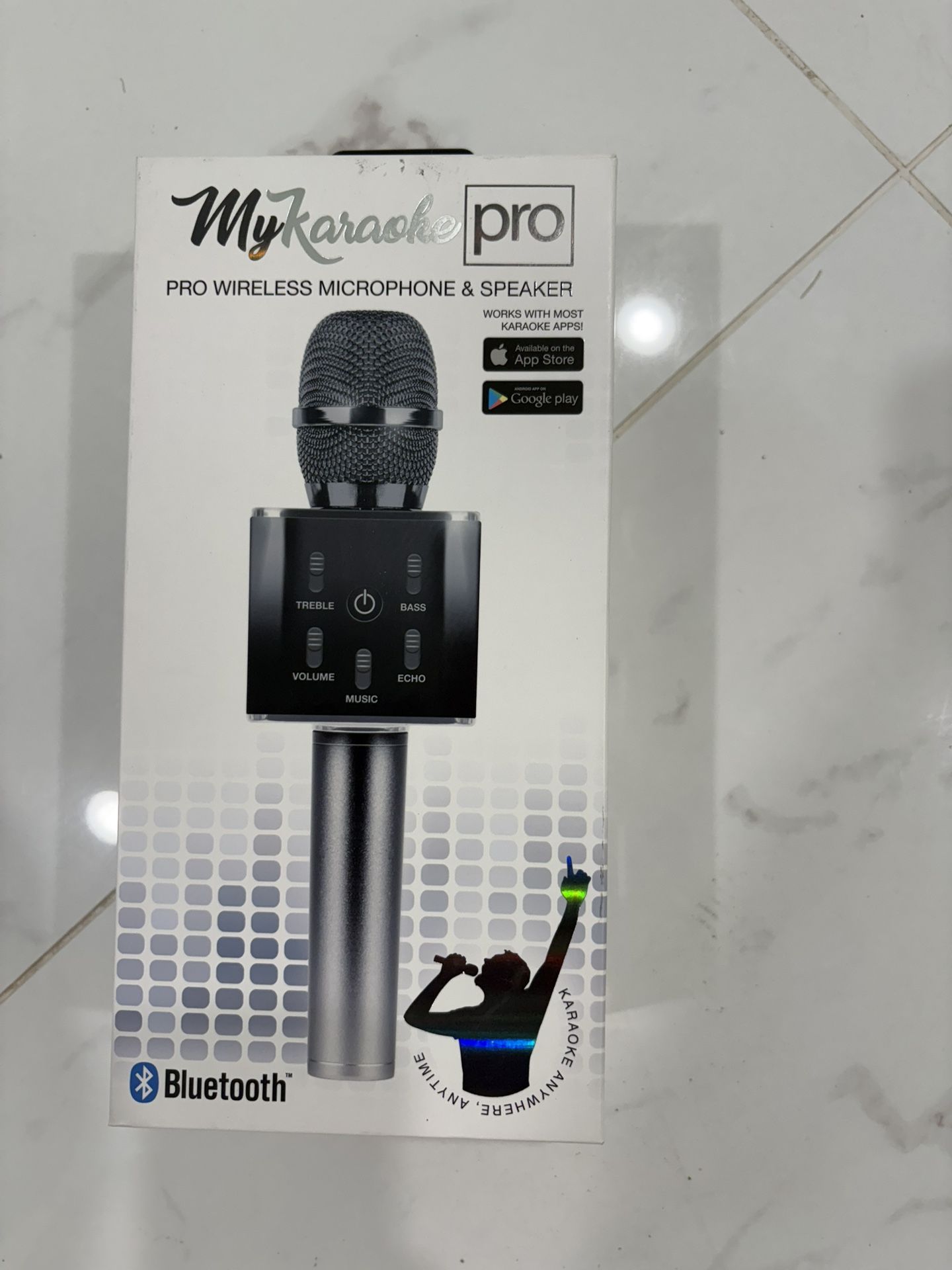 Pro Wireless Microphone & Speaker - Black