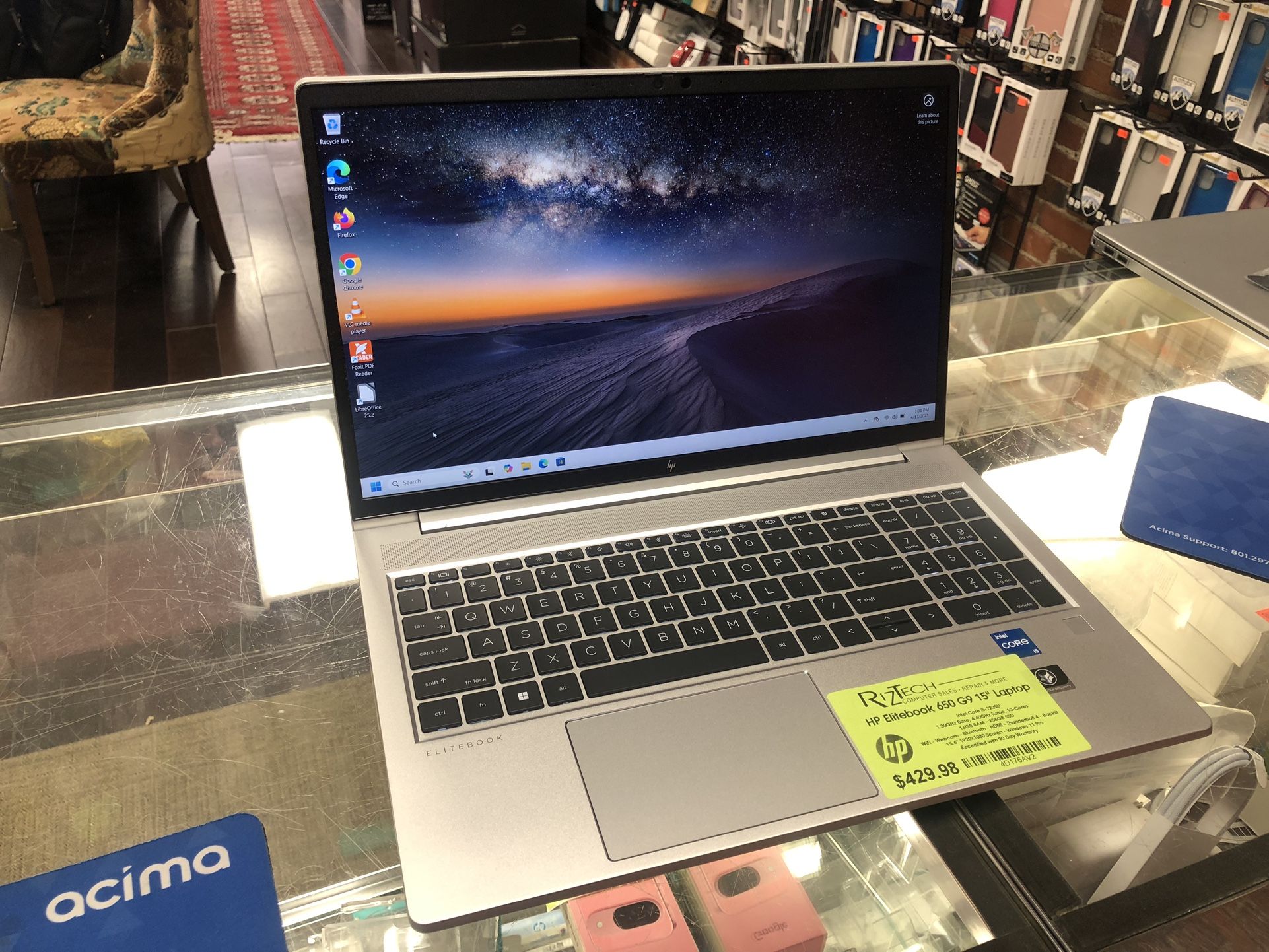 HP EliteBook 650 G9 (15.6”) Laptop – $429.98