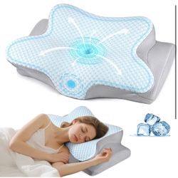 Cervical Neck Pillow Pain Relief Memory Foam Contour Orthopedic Pillow Ergonomic