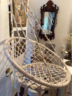 Chair swing/Boho swing/macramé swing/patio swing