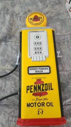 Pennzoil Gearbox Replica's 1950's Tokheim Gas Pump