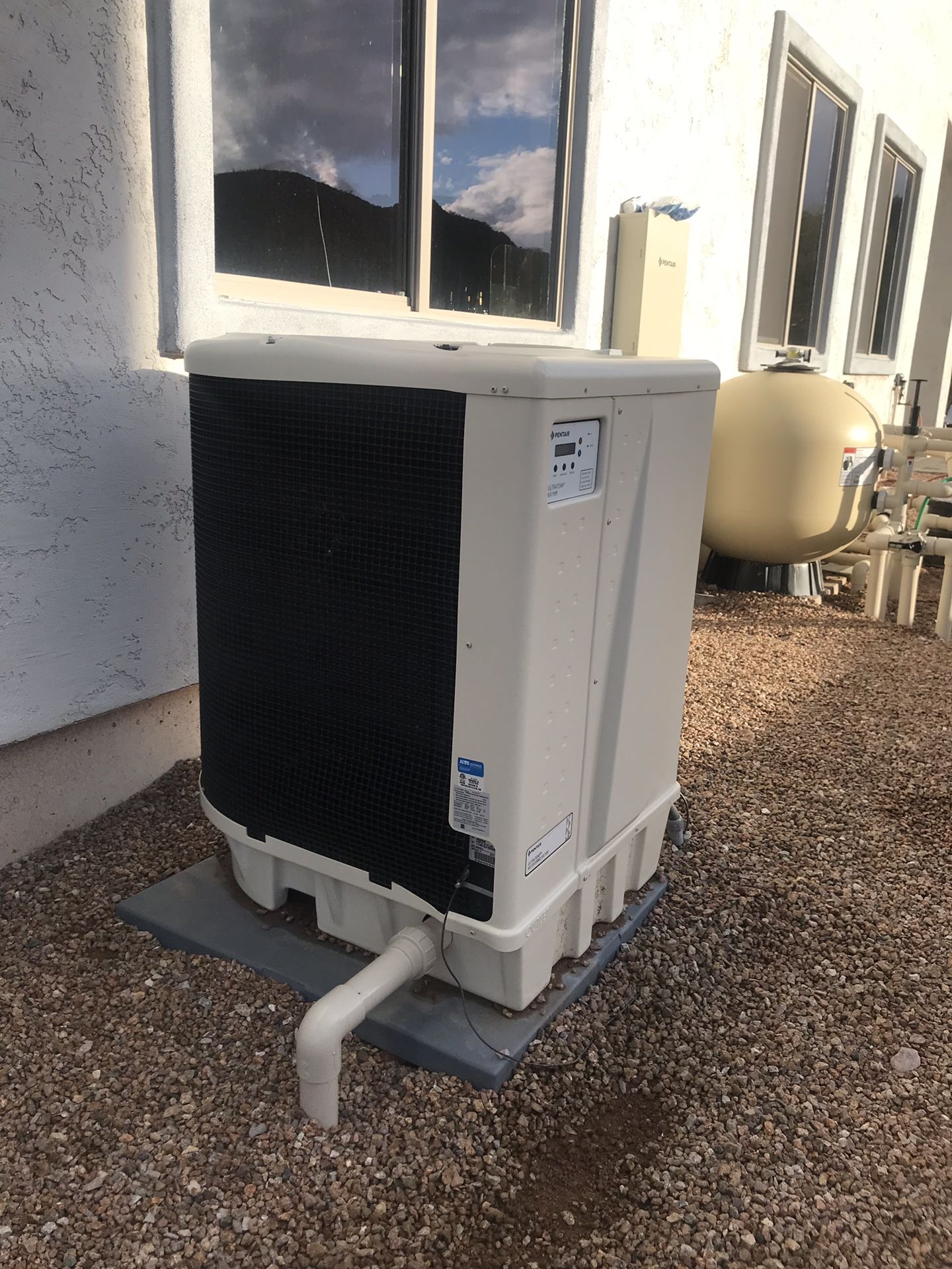 Pentair 140,000 btu Swimming Pool heat/cool heater pump 3 months old for  Sale in Apache Junction, AZ - OfferUp