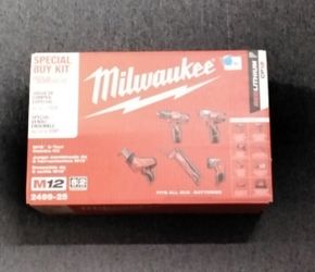 MILWAUKEE M12 (5 TOOL) COMBO KIT