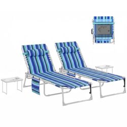 Tanning Chair Set of 2, Lounge Chairs