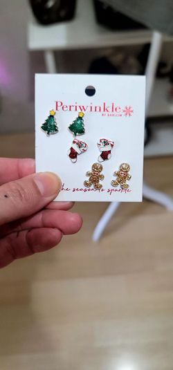 NEW Christmas Earring Set - Green, Red & Gold