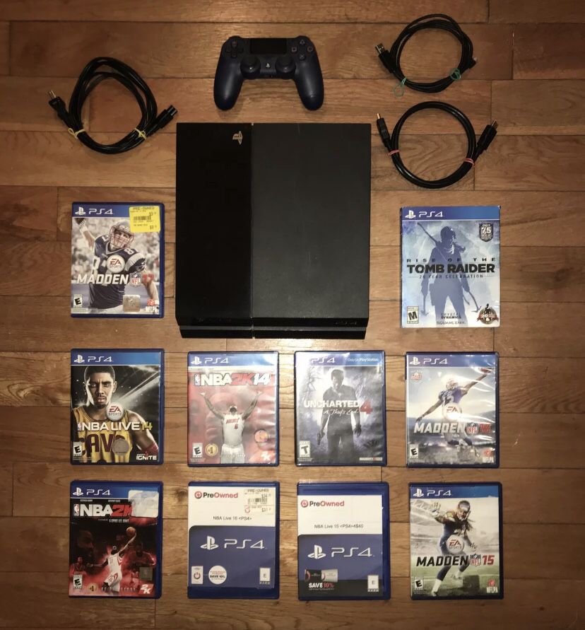 Sony Ps4 500GB Console Bundle With Controller & Games