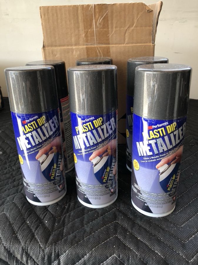 6 cans of Plastidip graphite pearl metalizer