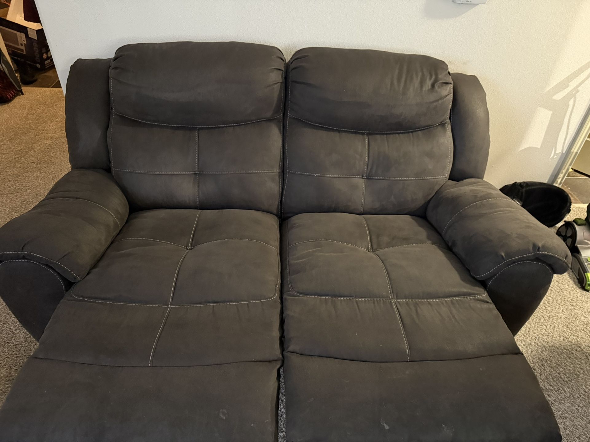Suede Leather Recliners