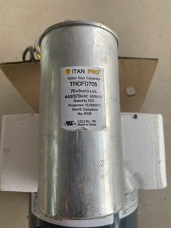 New Fan Motor And Capacitor