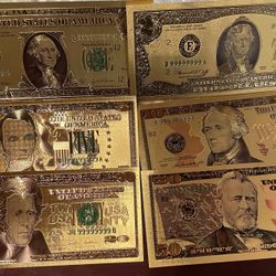 Gold Plated Foil Notes