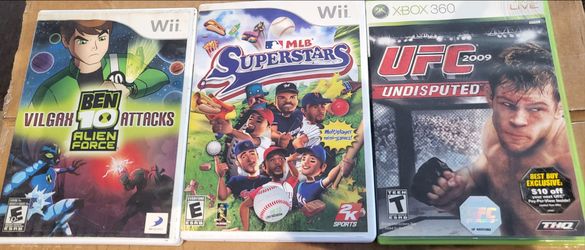 2 Wii and 1 Xbox 360 games