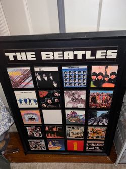 Beatles wooden poster