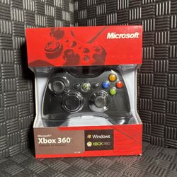 Xbox 360 Black Wired Controller Controller For Windows And Xbox360