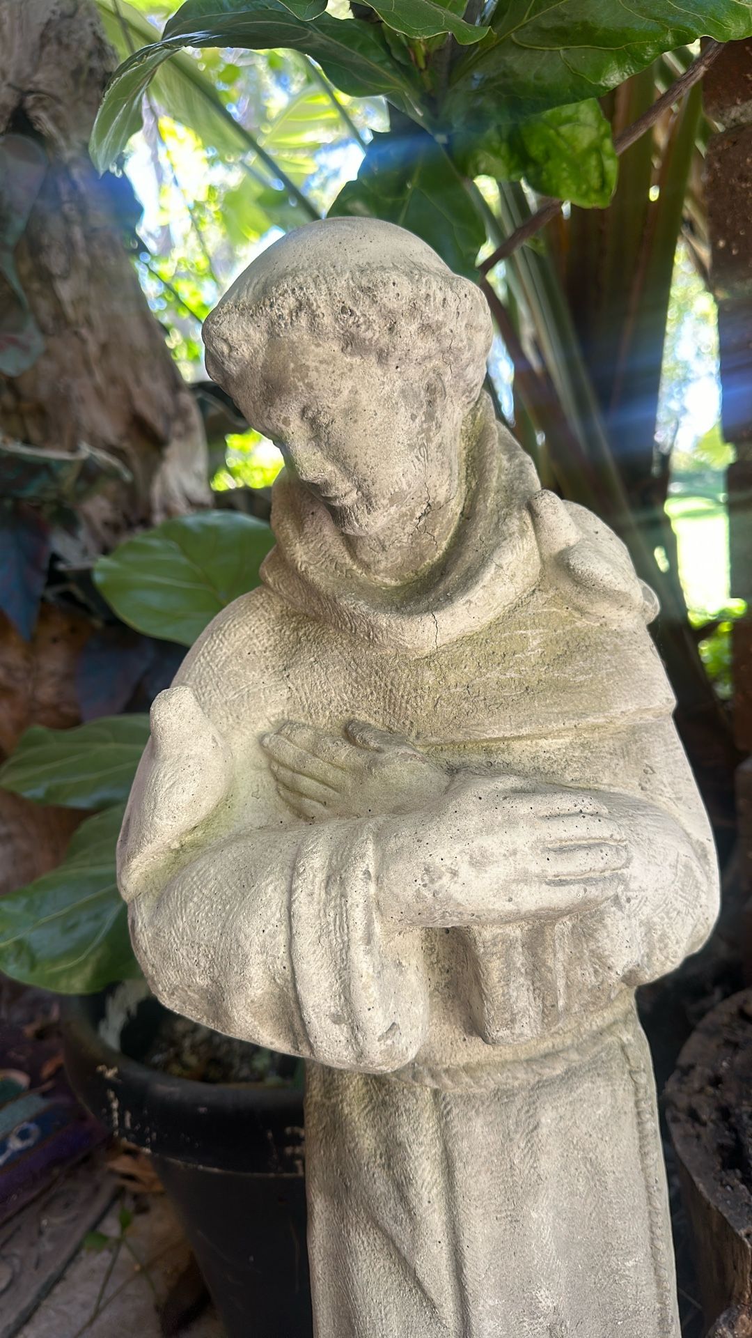 $200 3 Ft St Francis Of Assisi Statue Solid Stone