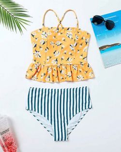 Women's High Waist Swimsuits Size S Zip 89030