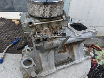 Two carburator intake